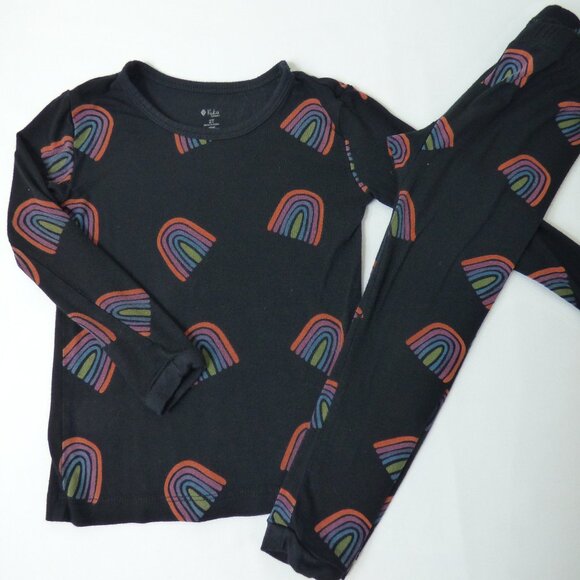 Kyte BABY Clementine Rainbow Two-Piece Bamboo Pajamas, Size 2T - Picture 1 of 3